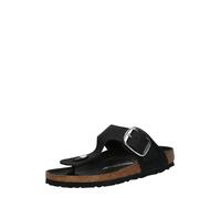 BIRKENSTOCK Sandalias de dedo 'Gizeh LEOI' negro / plata 41 negro / plata