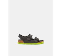 Birkenstock Sandalias de niño en negro con doble hebilla. Negro 32