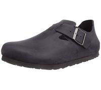 BIRKENSTOCK Sandalias de Piel para Hombre London Black Oiled, Negro, 38 EU