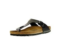 BIRKENSTOCK Sandalias Giza para Mujer, Negro Satinado, 39 EU