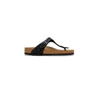 BIRKENSTOCK Sandalias Gizeh Foil Leo Print Medium/Narrow para mujer negro | 40