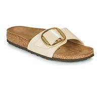 Mules de una correa Madrid Big Buckle Mujer Talla 39. Color Blanco