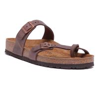 Birkenstock Sandalias Mayari de Cuero Aceitado Con Tiras Color Marrón Oscuro