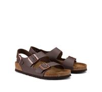BIRKENSTOCK Sandalias Milano con correa trasera. Color Marrón Oscuro