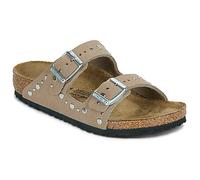 Birkenstock Arizona Rivet Border Kids 1031708 29/35 Soft Birki Gray Taupe ciabatte Bambina Ragazza fibbie Borchie 28