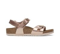 BIRKENSTOCK Sandalias Rio Kids con correa trasera. Color cobrizo