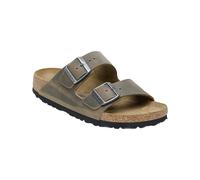 Birkenstock - Sandalias y chanclas - Arizona Oiled Leather Faded Khaki de Cuero - Talla 41 - Marrón Marrón 41
