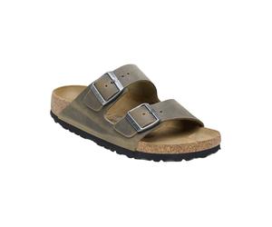 Birkenstock - Sandalias y chanclas - Arizona Oiled Leather Regular Faded Khaki de Cuero - Talla 39 - Marrón Marrón 39