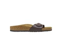 Birkenstock - Sandalias y chanclas - Madrid Birko-Flor Regular Dark Brown de Cuero - Talla 43 - Marrón Marrón 43