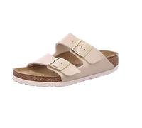 Birkenstock Schuhe Arizona Birko-Flor Lack Schmal Sand (1013070) 39 Beige