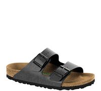 Birkenstock Schuhe Arizona Birko-Flor Schmal Pull up Anthracite veg2 (1016627) 41 Grau