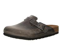 Birkenstock Schuhe Boston SFB geöltes Nubukleder Weichbettung Normal Iron (1013255) 39 Grau