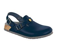 BIRKENSTOCK Tokio 61390-42 - Zapato normal antiestático/piel natural, plantilla normal, color azul, talla 42