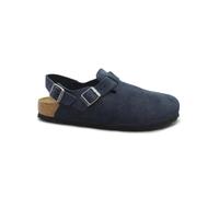Birkenstock Tokio II Suede 1030668 Navy BLU Ciabatta Zoccolo uomo fibbie cinturino tallone 44