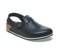 BIRKENSTOCK Tokio Pro - Zuecos de piel - Zapatos de ocio y profesionales de alta calidad para medicina, gastronomía y servicio, Negro , 43 EU Estrecho