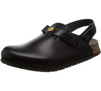 BIRKENSTOCK Tokio Tokio - Zapato de piel natural para hombre, antiestático, talla 39, plantilla normal, Negro, 41 EU