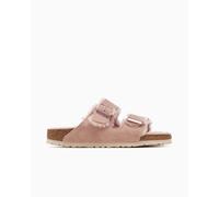 BIRKENSTOCK Women's Arizona Shearling Suede Leather Narrow Rosa 39