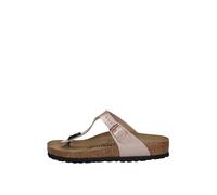BIRKENSTOCK Sandalias con tira entre los dedos Gizeh. Color rosa metalizado