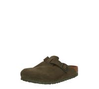BIRKENSTOCK Zuecos de ante Boston. Color Caqui