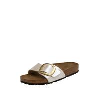 Birkenstock Madrid Big Buckle Pearl White, Birko Flor Graceful MuleMujer
