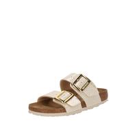 BIRKENSTOCK Zapatos abiertos 'Sydney' crema / mostaza, Talla 38