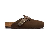 BIRKENSTOCK Zuecos de ante BOSTON BRAIDED. Color Marrón