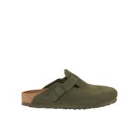 BIRKENSTOCK Zuecos de ante Boston. Color Caqui
