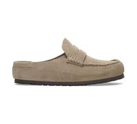 BIRKENSTOCK Zuecos de ante Naples Wrapped. Color beige