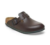 BIRKENSTOCK Zuecos de piel Boston Pro - Zapatos profesionales certificados de alta calidad para medicina, gastronomía y servicio, Java, 42 EU