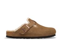 BIRKENSTOCK Zuecos forrados de ante Boston Sherling. Color Marrón oscuro