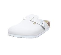 BIRKENSTOCK Unisex ESD Boston antiestático/Cuero Natural Talla 39 Plantilla Normal, Blanco, 44 EU