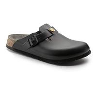 Birkenstock Boston Boston - Calzado antiestático Unisex de Piel Natural, Talla 39, Plantilla Normal, Negro, 41 EU