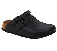 Birkenstock Zuecos para Mujer Kay SL de Piel Natural Suave Estrechos, Negro, 40 EU Estrecho