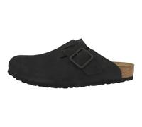 Birkenstock Zuecos unisex para adultos, piel nobuk, suave y normal, Negro , 43 EU