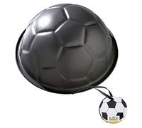 Birkman RBV Birkmann, 212220, Motivbackform Fußball, Ø 22,5 cm, mit Antihaftbeschichtung, 212220-Molde de fútbol diámetro, con Revestimiento Antiadherente, Acero aleado, Gris, 4 x 4 x 5 cm