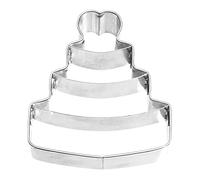 Birkmann 1010688610 Forma Galletas Pastel de Boda, plástico, Gris, 5 x 3 x 2 cm