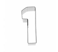 Birkmann 1010713210 Galletas Forma Número 1, 6 cm, plástico, Gris, 5 x 3 x 2 cm