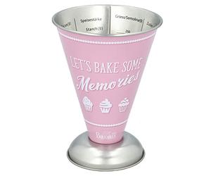 Birkmann Colour Kitchen - Vaso medidor, color rosa, hojalata, diámetro 11 cm, altura 14,5 cm