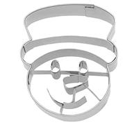 Birkmann - Cortador de galletas con forma de cabeza de muñeco de nieve, 6 cm, acero inoxidable, apto para lavavajillas