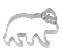 Birkmann - Cortador de galletas con forma de oso navideño de acero inoxidable, apto para lavavajillas, 9 cm