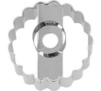 Birkmann Linzer Welser - Cortador de galletas de acero inoxidable, apto para lavavajillas, doble cara, con cinta adhesiva, tamaño: 5 cm
