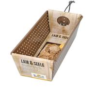 Birkmann, Molde perforado para pan de 25 cm, acero al carbono de color bronce, con revestimiento antiadherente y recetas, 210516