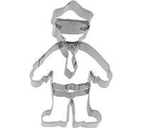 Birkmann - Moldes de policía para cortar y decorar galletas, mazapán, fondant, acero inoxidable, apto para lavavajillas, tamaño: 8 cm