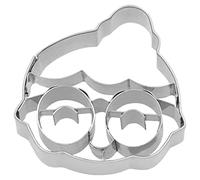 Birkmann Mrs. Claus - Cortador de galletas (5 cm, acero inoxidable, apto para lavavajillas), diseño de cabeza