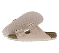Birko-Flor Patent Eggshell/Offwhite - Sandalias Arizona para mujer Birkenstock, Nuevo beige, 10 Women/8 Men