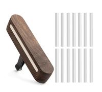 BIRLOZA 1 Piezas Difusor de Auto, Difusor de Madera para Aceites Esenciales con 14 Almohadillas de Recambio, Ambientador de Coche con Clip para una Conducción Más Placentera y Relajante