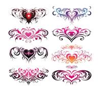 BIRLOZA 8 Hojas Tatuajes Temporales Impermeable Diversión Pegatinas Falsas Realistas Cintura Cubierta Cicatriz Tatuajes Pegatinas Para Mujer Hombres Niños