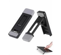 BIRLOZA Pack de 2 Elevadores Ajustables para Teclado, Soporte Portátil para Teclado, Mini Soporte Portátil, Elevadores Autoadhesivos para Teclado, Patas para la Mayoría de Teclados, 3 Niveles (Negro)