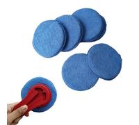 BIRLOZA Pack de 6 Almohadillas Aplicadoras de Cera de Microfibra para el Cuidado del Auto, Almohadilla Aplicadora de Microfibra con Bolsillo para los Dedos para Autos, Camiones Pulido Fino (13cm)