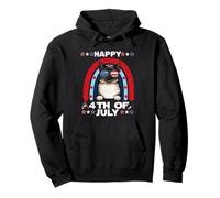 Birman Cat Happy 4th of July Patriotic American Cats Lovers Sudadera con Capucha